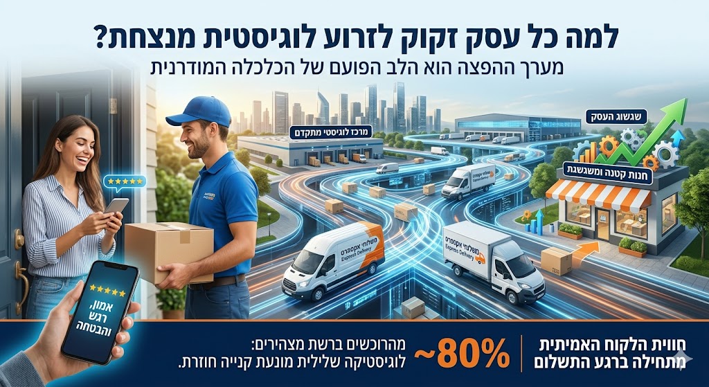 למה כל עסק זקוק לזרוע לוגיסטית מנצחת