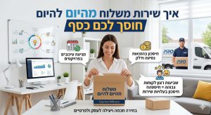 איך שירות משלוח מהיום להיום חוסך לכם כסף